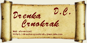 Drenka Crnokrak vizit kartica